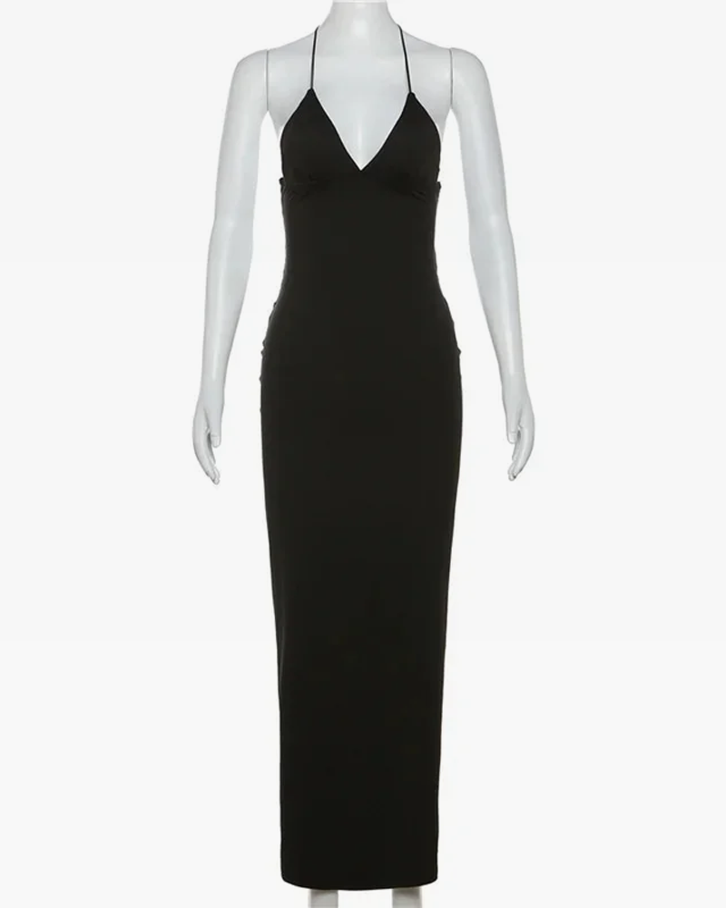 Black Bodycon Maxi Dress