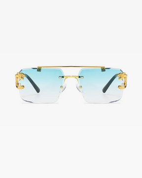 Square Rimless Sunglasses