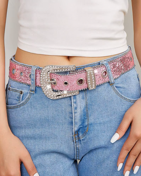 Y2K Rhinestone Belt