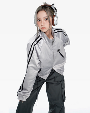 Silver Track Jacket | Y2K Wave Silver Track Jacket | Y2K Wave