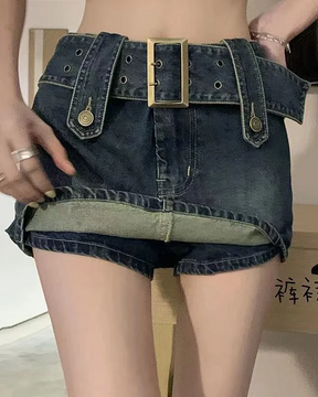 Mini Denim Skirt Y2K