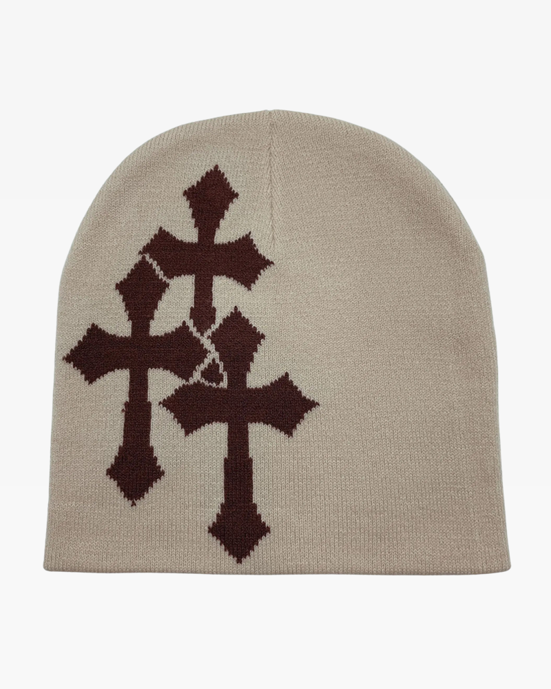 Cross Beanie | Y2K Wave