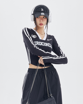Y2K Long Sleeve Crop Top | Y2K Wave Y2K Long Sleeve Crop Top | Y2K Wave