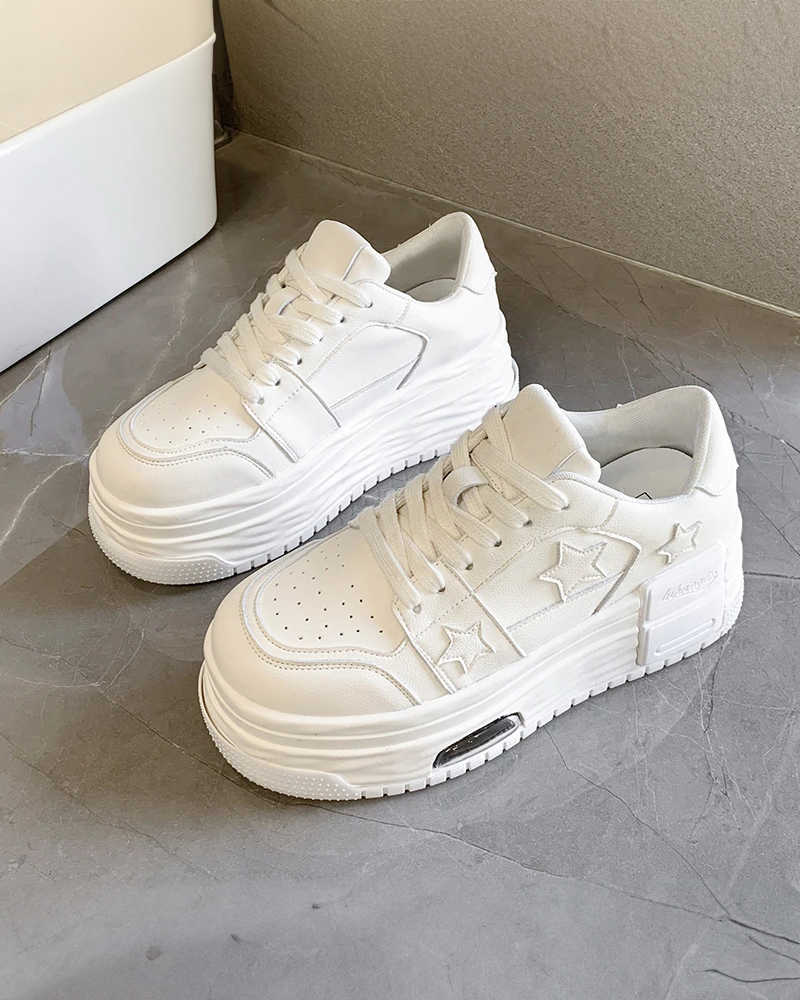 White star 2025 platform sneakers