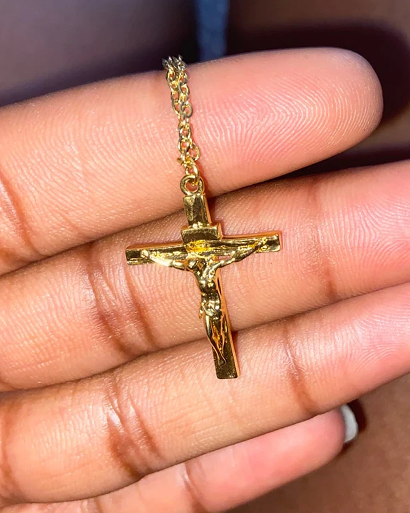 Jesus On A Cross Necklace