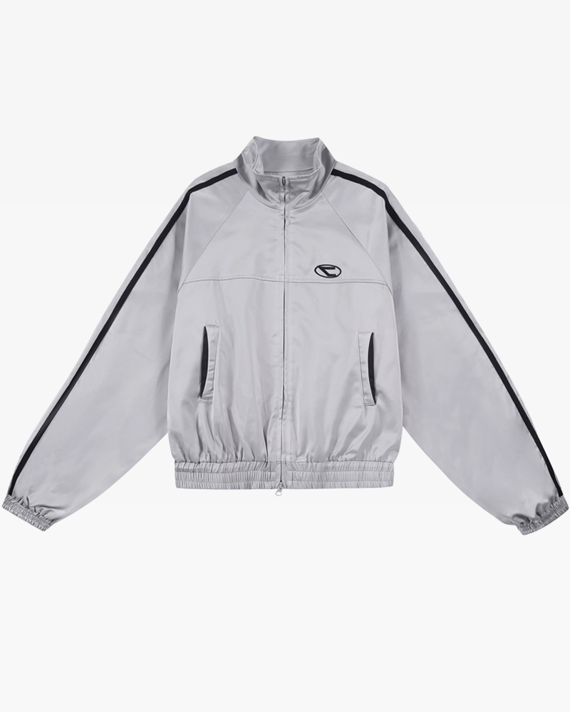 Silver sales track jacket