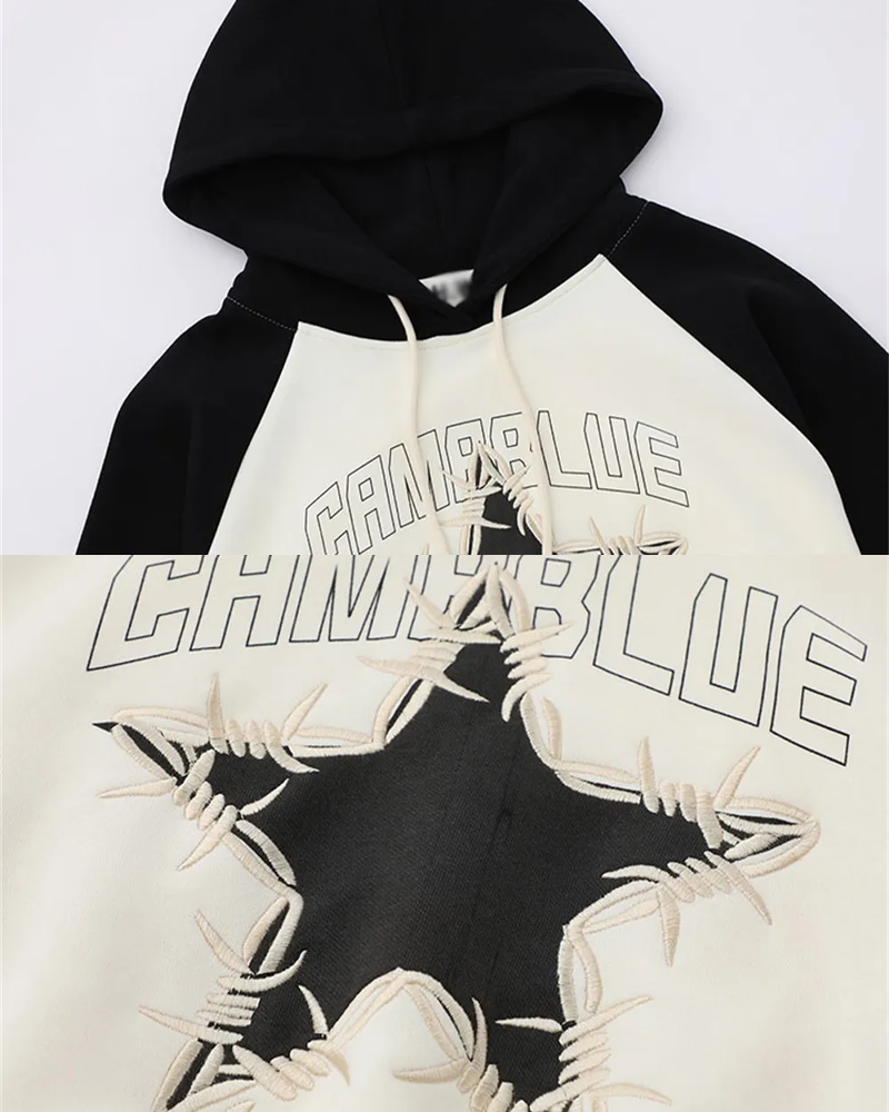 Star Cropped Hoodie