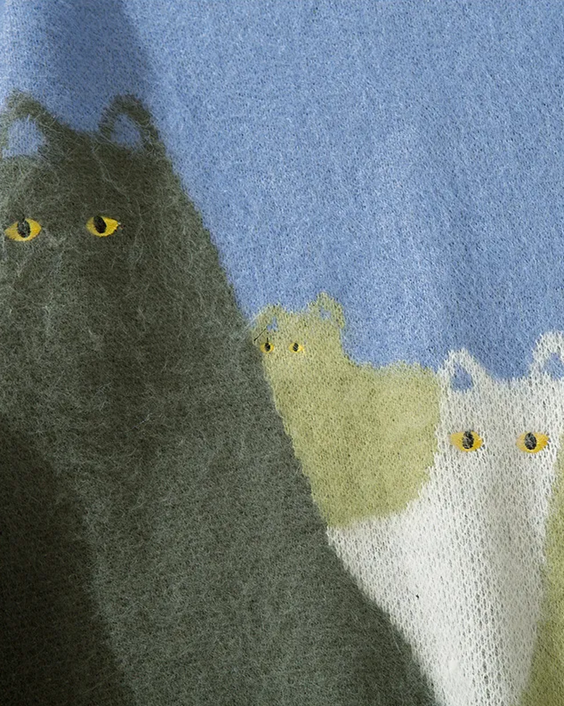 Cat Knit Sweater