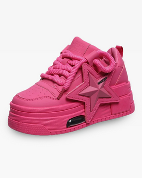 Pink Platform Sneakers