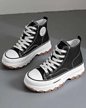 Black And White Canvas Shoes