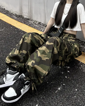 Camo Baggy Pants Womens