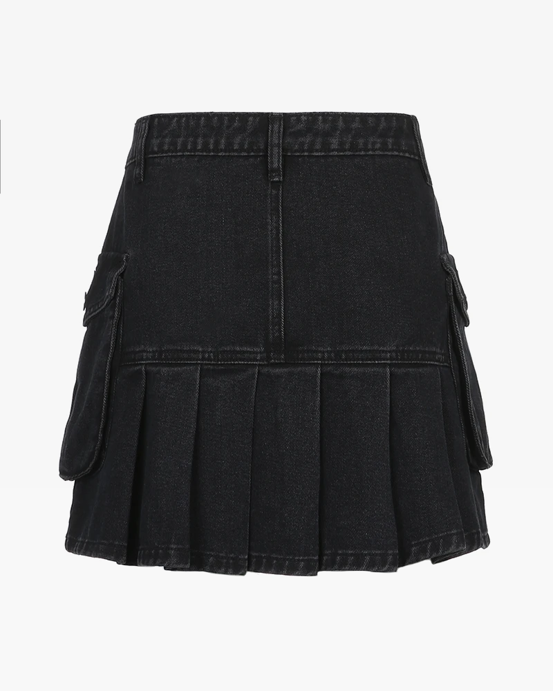 Black Y2K Skirt