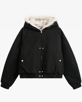 Fur Lined Jacket Y2K | Y2K Wave Fur Lined Jacket Y2K | Y2K Wave