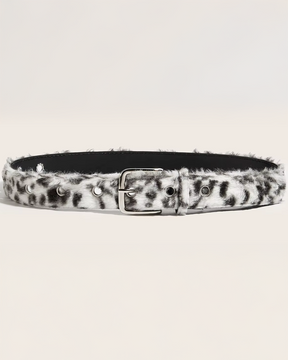 Fur Leopard Belt