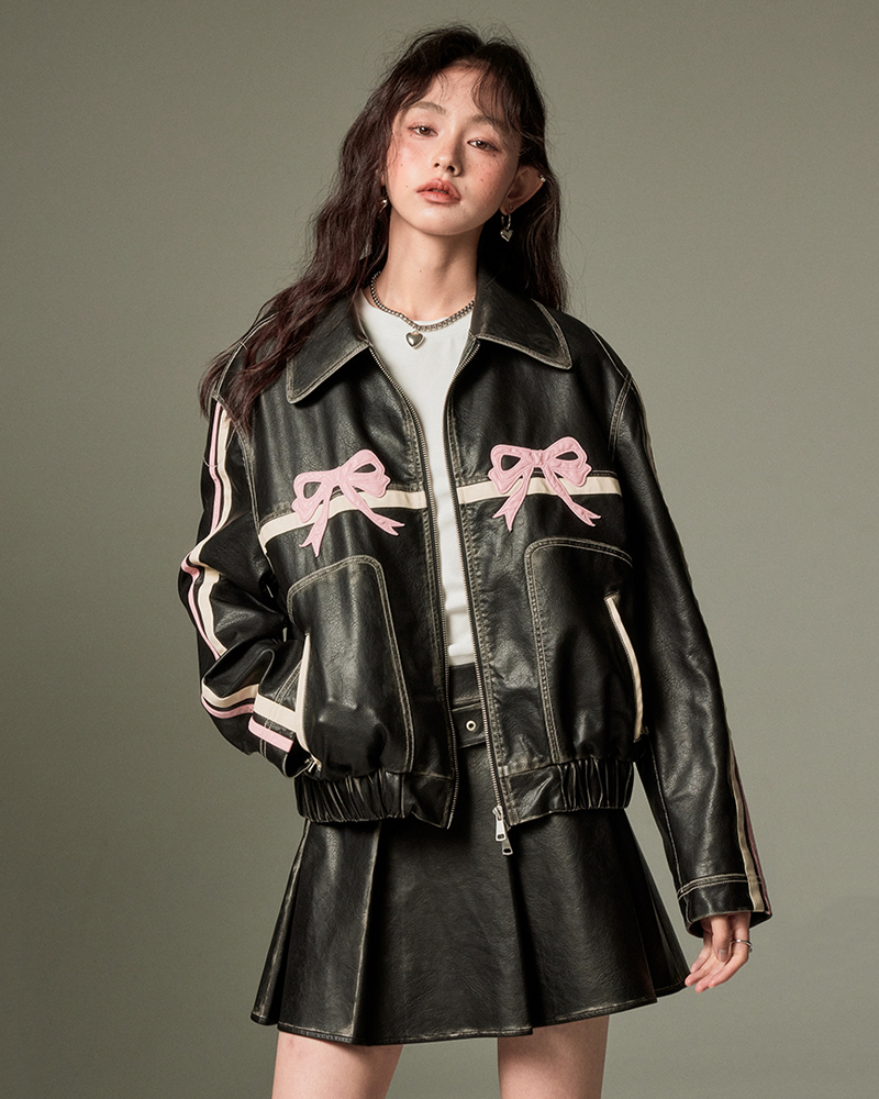 Y2K Leather Jacket | Y2K Wave Y2K Leather Jacket | Y2K Wave