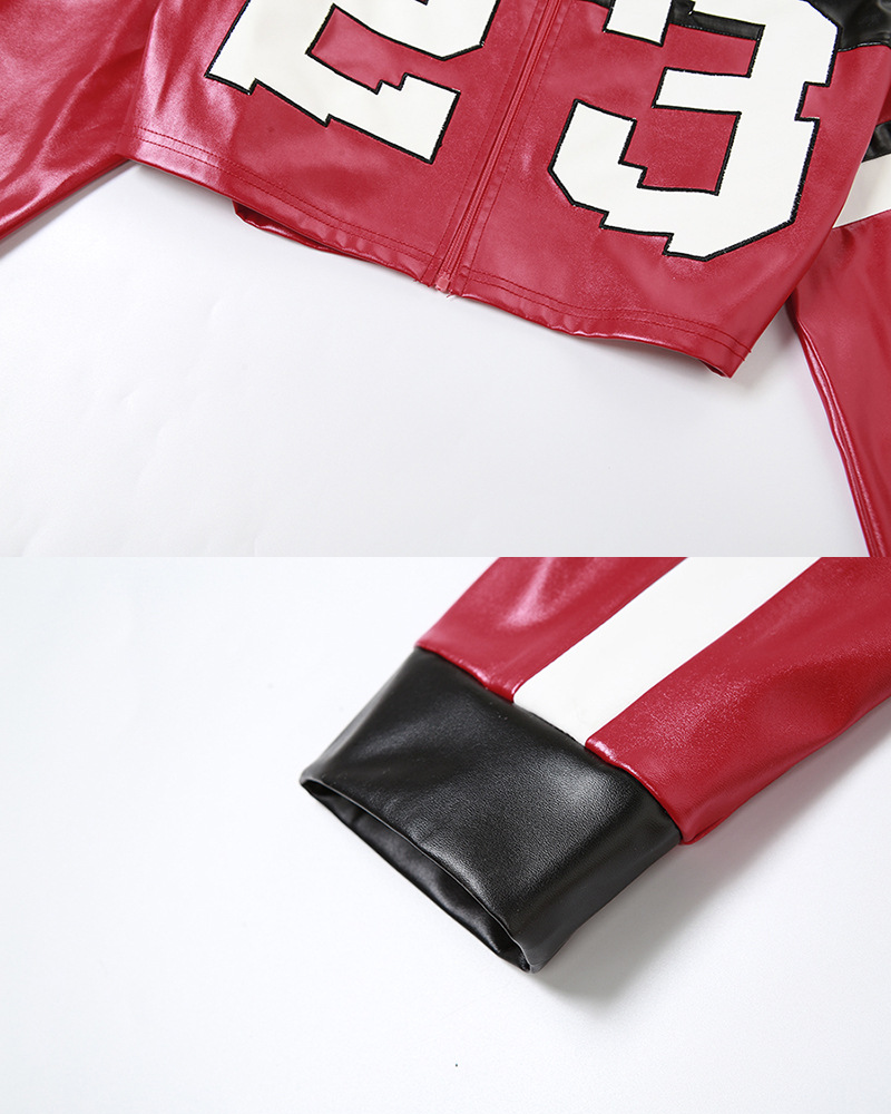 Cropped Red Leather Jacket | Y2K Wave Cropped Red Leather Jacket | Y2K Wave