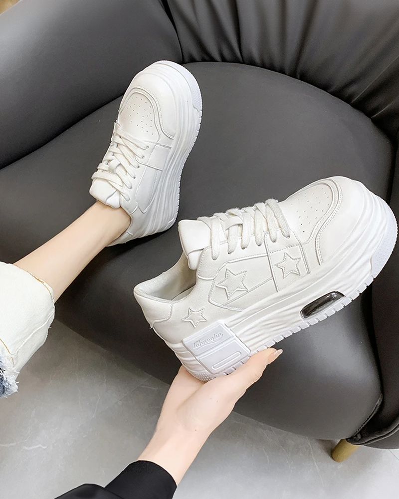 White star platform sales sneakers