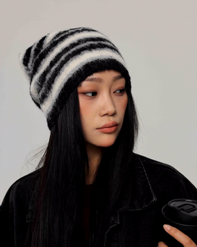 Striped Knit Beanie