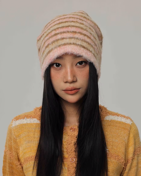 Striped Knit Beanie