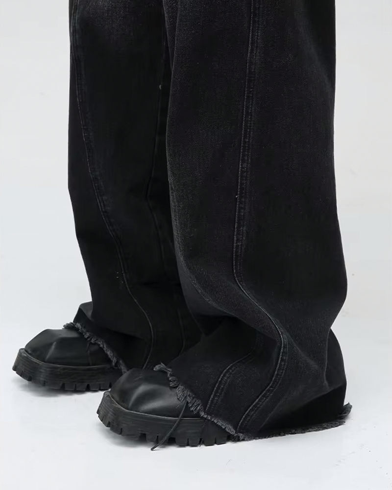 Dark Gray Baggy Jeans