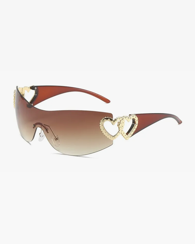 Rimless Heart Sunglasses