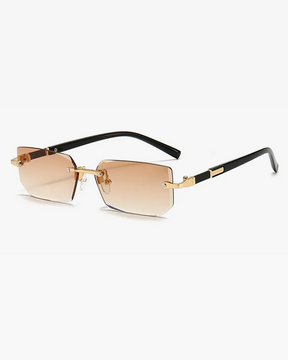 Rimless Rectangle Sunglasses