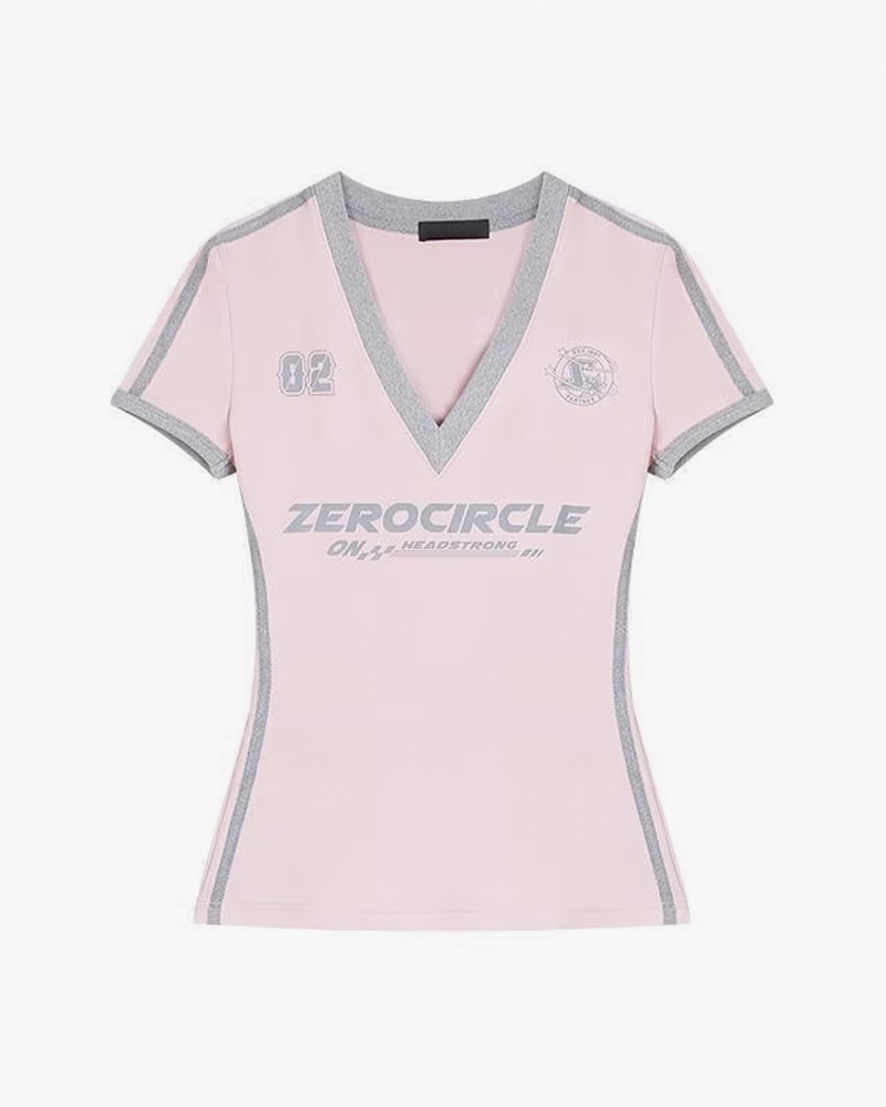 V Neck T Shirt Women | Y2K Wave