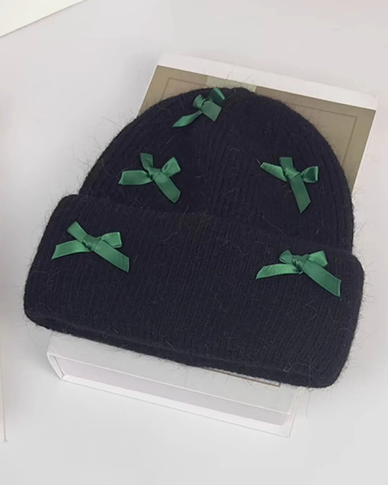 Beanie With Bows