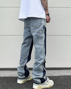 Patchwork Jeans Mens