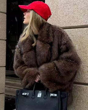 Womens Faux Fur Coat
