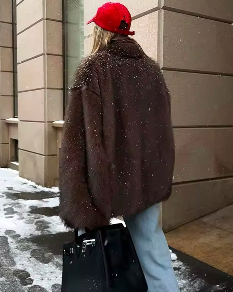 Womens Faux Fur Coat