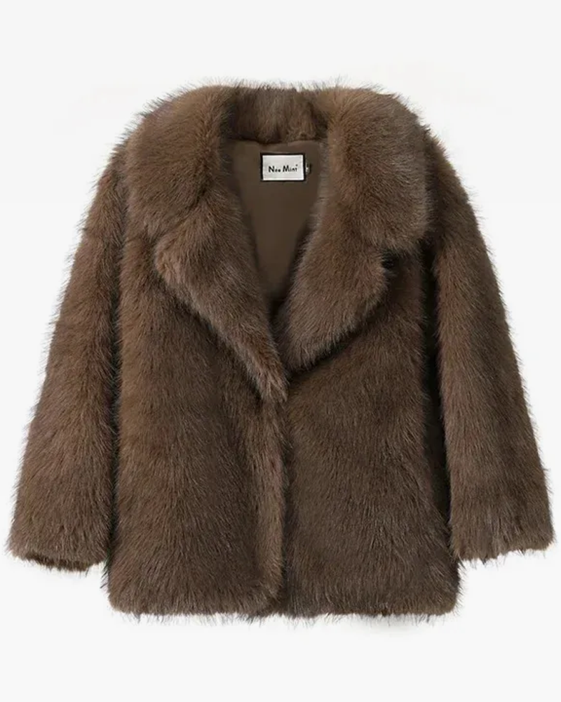 Womens Faux Fur Coat